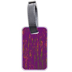 Purple Pattern Luggage Tags (two Sides) by Valentinaart