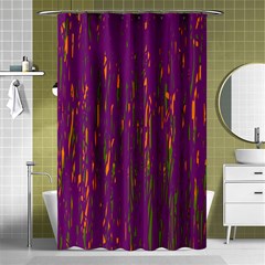 Purple Pattern Shower Curtain 48  X 72  (small) 