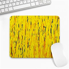 Yellow Pattern Large Mousepads by Valentinaart