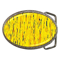 Yellow Pattern Belt Buckles