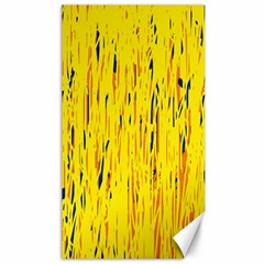 Yellow Pattern Canvas 40  X 72   by Valentinaart