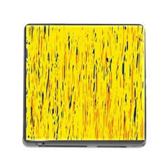 Yellow Pattern Memory Card Reader (square) by Valentinaart