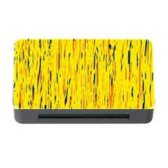 Yellow Pattern Memory Card Reader With Cf by Valentinaart