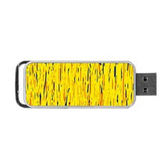 Yellow Pattern Portable Usb Flash (two Sides)