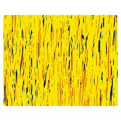 Yellow Pattern Double Sided Flano Blanket (medium) 