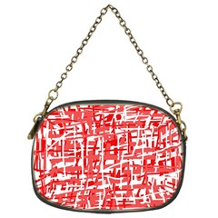 Red Decorative Pattern Chain Purses (one Side)  by Valentinaart