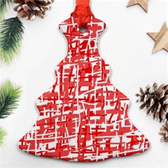 Red Decorative Pattern Ornament (christmas Tree)