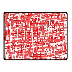 Red Decorative Pattern Double Sided Fleece Blanket (small)  by Valentinaart