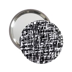 Gray Pattern 2 25  Handbag Mirrors by Valentinaart