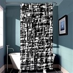 Gray pattern Shower Curtain 36  x 72  (Stall)  Curtain(36 X72 ) - 33.26 x66.24  Curtain(36 X72 )