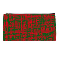 Green And Red Pattern Pencil Cases