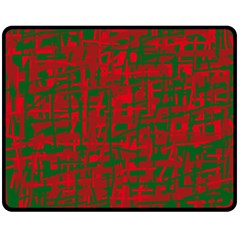 Green And Red Pattern Fleece Blanket (medium) 