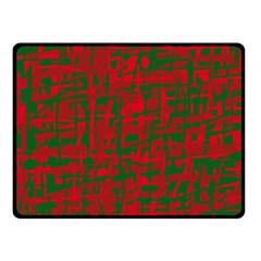 Green And Red Pattern Fleece Blanket (small)