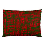 Green and red pattern Pillow Case (Two Sides) Back