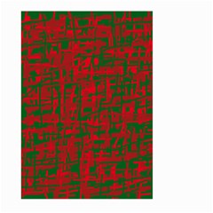 Green And Red Pattern Large Garden Flag (two Sides)