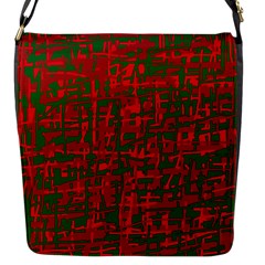 Green And Red Pattern Flap Messenger Bag (s)