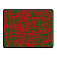 Green And Red Pattern Double Sided Fleece Blanket (small) 