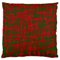 Green And Red Pattern Standard Flano Cushion Case (one Side)