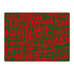 Green And Red Pattern Double Sided Flano Blanket (mini) 