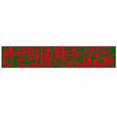 Green And Red Pattern Flano Scarf (large)