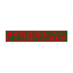 Green And Red Pattern Flano Scarf (mini)