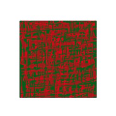 Green And Red Pattern Satin Bandana Scarf