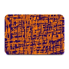 Blue And Orange Decorative Pattern Plate Mats