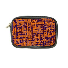 Blue And Orange Decorative Pattern Coin Purse