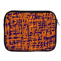 Blue And Orange Decorative Pattern Apple Ipad 2/3/4 Zipper Cases