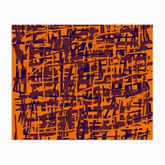 Orange And Blue Pattern Small Glasses Cloth