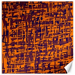 Orange And Blue Pattern Canvas 20  X 20  