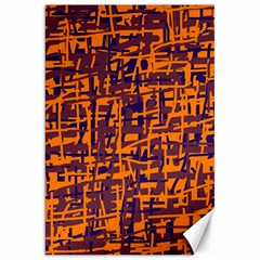 Orange And Blue Pattern Canvas 20  X 30   by Valentinaart