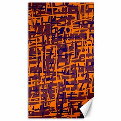 Orange And Blue Pattern Canvas 40  X 72  