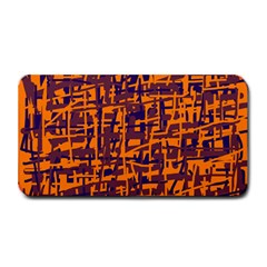 Orange And Blue Pattern Medium Bar Mats