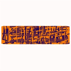 Orange And Blue Pattern Large Bar Mats