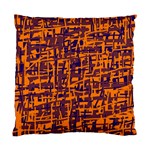 Orange and blue pattern Standard Cushion Case (Two Sides) Front