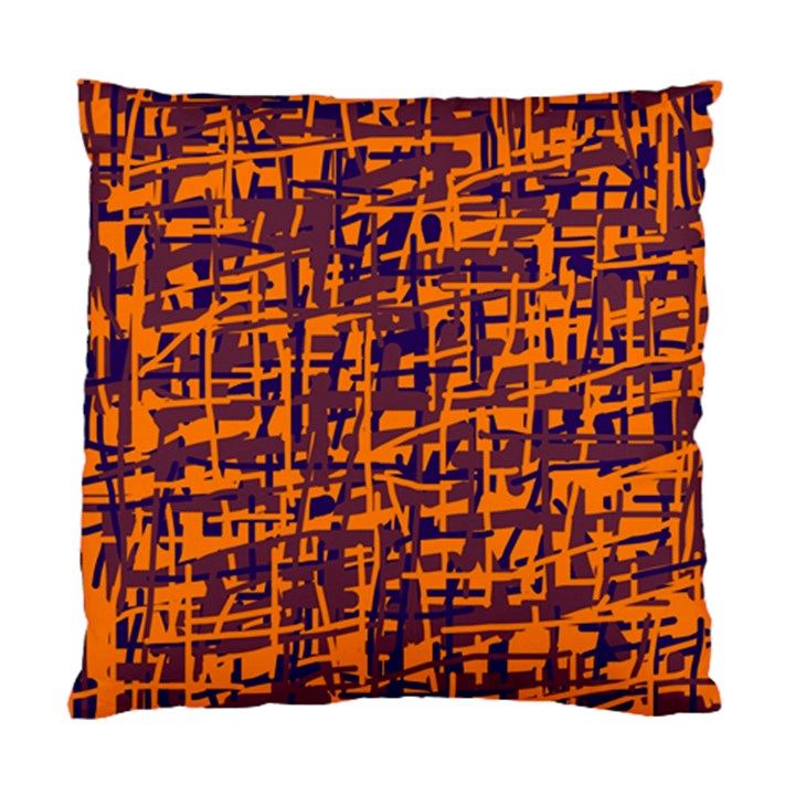 Orange and blue pattern Standard Cushion Case (Two Sides)