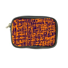 Orange And Blue Pattern Coin Purse