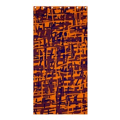 Orange And Blue Pattern Shower Curtain 36  X 72  (stall)  by Valentinaart