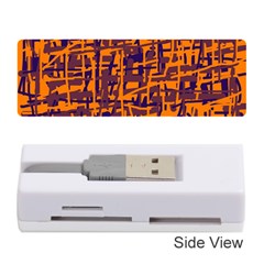 Orange And Blue Pattern Memory Card Reader (stick) 