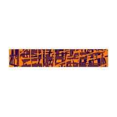 Orange And Blue Pattern Flano Scarf (mini)