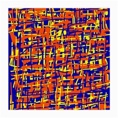 Orange, Blue And Yellow Pattern Medium Glasses Cloth (2-side)