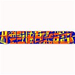 Orange, blue and yellow pattern Small Bar Mats 24 x4  Bar Mat