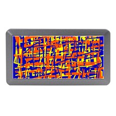 Orange, Blue And Yellow Pattern Memory Card Reader (mini) by Valentinaart