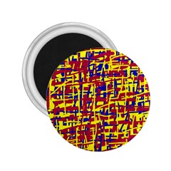 Red, Yellow And Blue Pattern 2 25  Magnets by Valentinaart