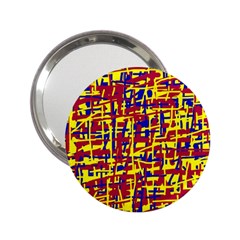 Red, Yellow And Blue Pattern 2 25  Handbag Mirrors