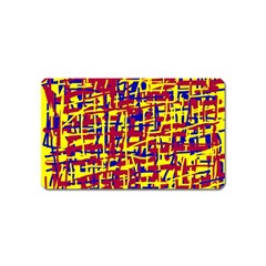 Red, Yellow And Blue Pattern Magnet (name Card)