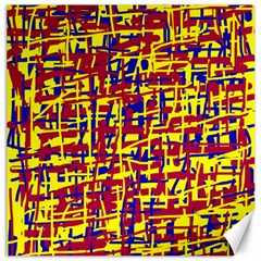 Red, Yellow And Blue Pattern Canvas 12  X 12   by Valentinaart