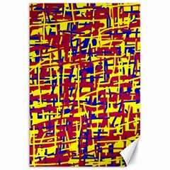 Red, Yellow And Blue Pattern Canvas 20  X 30  