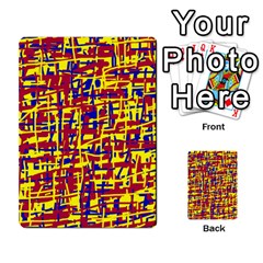 Red, Yellow And Blue Pattern Multi-purpose Cards (rectangle)  by Valentinaart